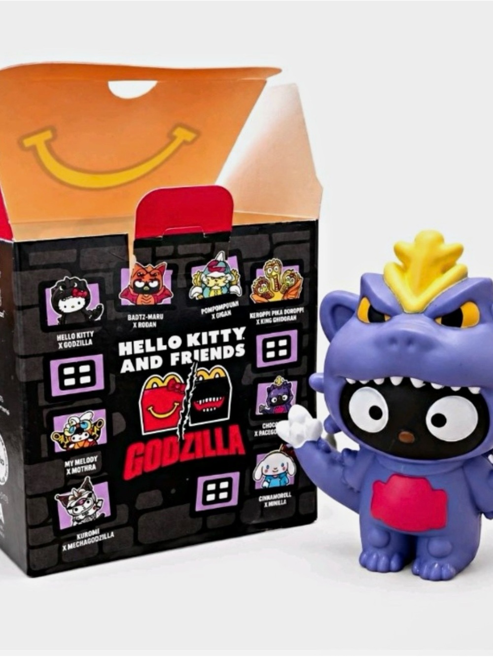 McDonald's Hello Kitty & Friends x Godzilla Chococat SpaceGodzilla Toy